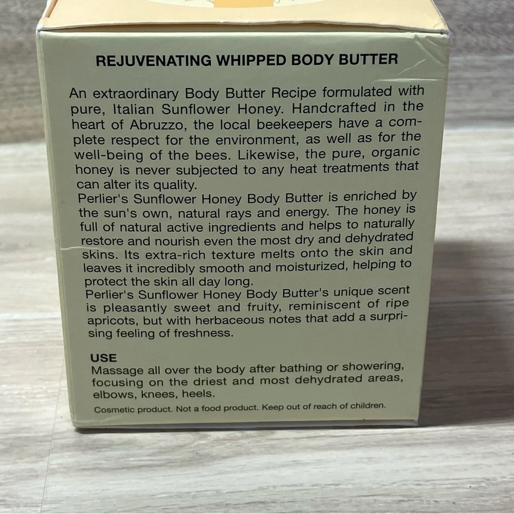 NWT PERLIER / Rejuvenating Whipped Body Butter with Sunflower Honey 5.4fl oz